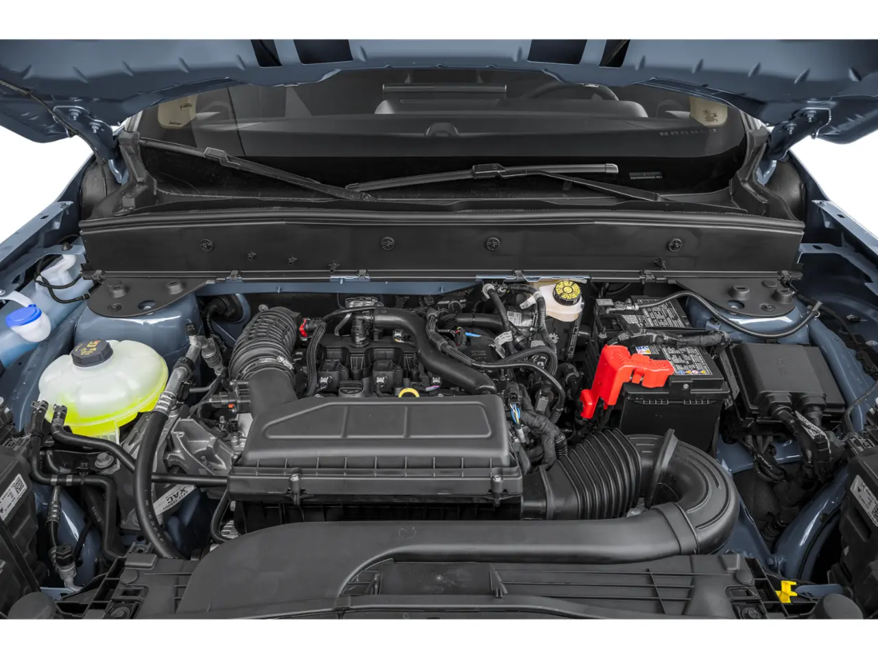 Certyfikaty ekologiczne VW Certyfikaty Euro 6d silników VW obok modelu Arteona z naklejkami ekologicznymi