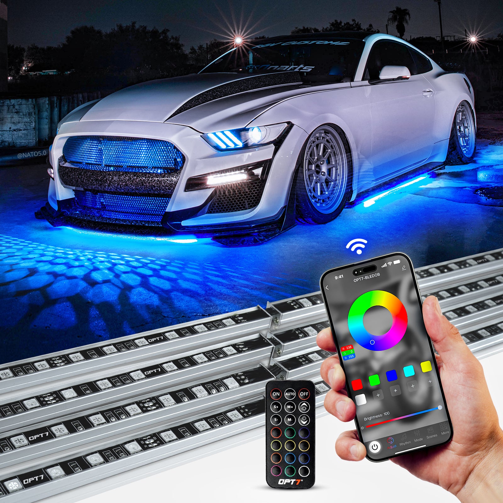 Podświetlenie LED kabiny wnętrza Volkswagena Golf